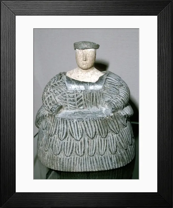 Framed Print : The Princess of Bactria wearing a Kaukenes dress, Bactrian, Late 3rd millenium Framed Print : The Princess of Bactria wearing a Kaukenes dress, Bactrian, Late 3rd millenium