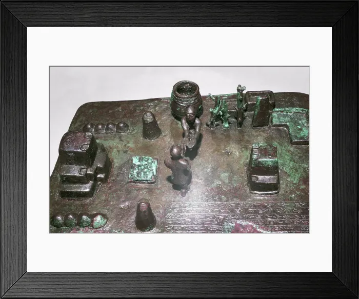Framed Print : Bronze model of a cult place for ceremony of the rising of the sun, c1150 BC Framed Print : Bronze model of a cult place for ceremony of the rising of the sun, c1150 BC