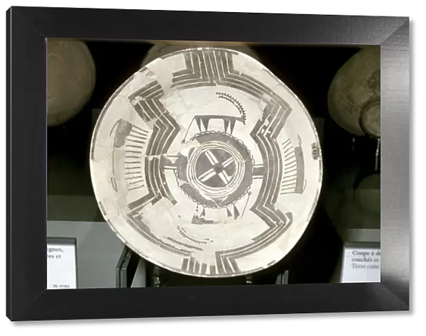 Terracotta dish with animal decoration, Susa, c4200-3800 BC