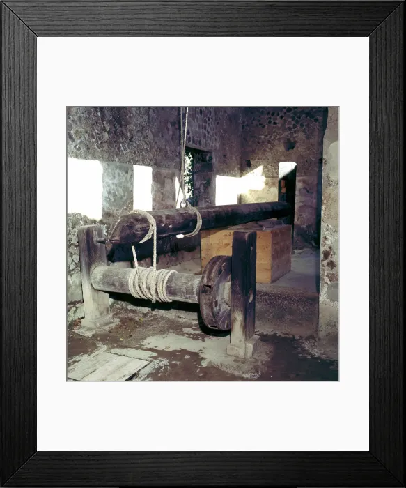 Framed Print : Wine-press in a house in Pompeii, Italy Framed Print : Wine-press in a house in Pompeii, Italy