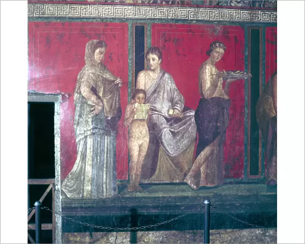 Roman wallpainting from Villa of the Mysteries, Pompeii, Italy, 1st century