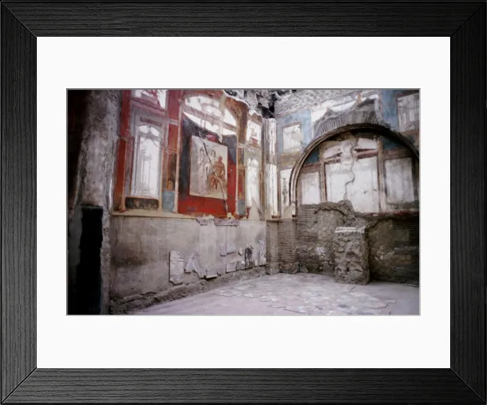Framed Print : The Shrine of the Augustales, Herculaneum, Italy Framed Print : The Shrine of the Augustales, Herculaneum, Italy