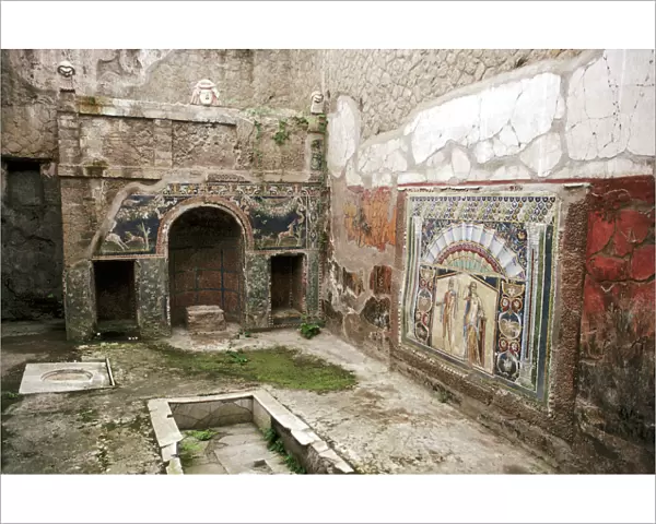 Interior garden-room in the House of Neptune, Herculaneum, Italy