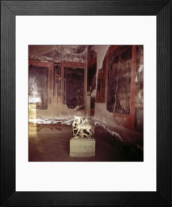 Framed Print : House of the Stags, Herculaneum, Italy; interior of the Roman villa Framed Print : House of the Stags, Herculaneum, Italy; interior of the Roman villa