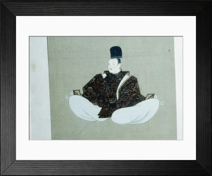 Framed Print : A seated dignitary, Japanese painting Framed Print : A seated dignitary, Japanese painting