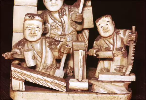 Carpenters, Japanese, c1860