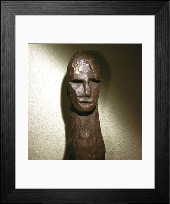 Framed Print : Close-up of Celtic wood male idol, Ralaghan, Co. Cork, Ireland, c1st century BC. Made of oak Framed Print : Close-up of Celtic wood male idol, Ralaghan, Co. Cork, Ireland, c1st century BC. Made of oak