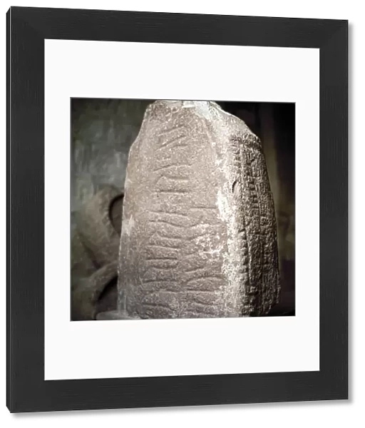 Stone with Runes & Celtic Oghams, Killaloe Church, Co. Clare, Eire