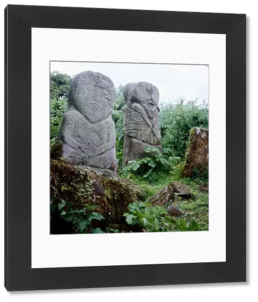 Pagan Celtic stone figures, Boa Island, Co. Fermanagh, Ireland, c5th century