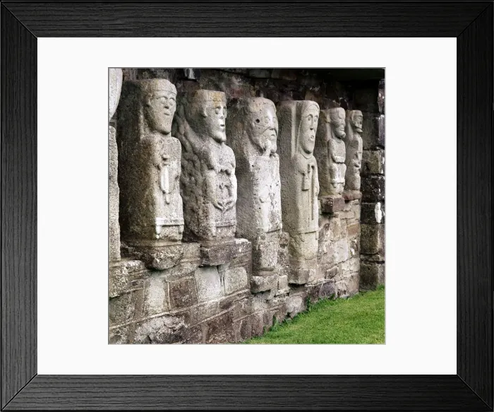 Framed Print : Celtic Christian figures, White Island, Co. Fermanagh, Ireland, c8th century Framed Print : Celtic Christian figures, White Island, Co. Fermanagh, Ireland, c8th century