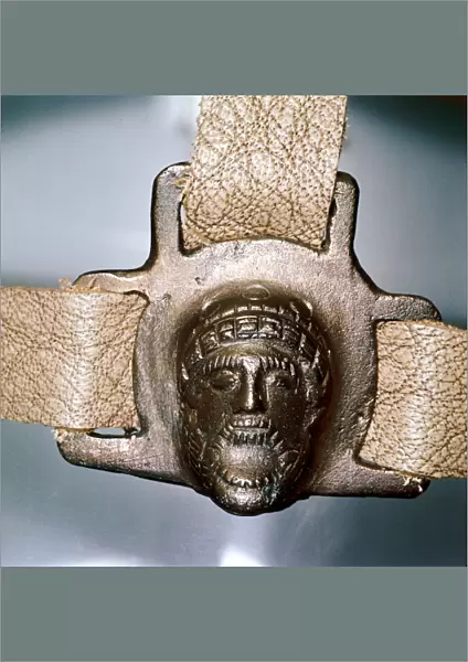 Romano-British bronze mount with mask, Felmingham, Norfolk, England