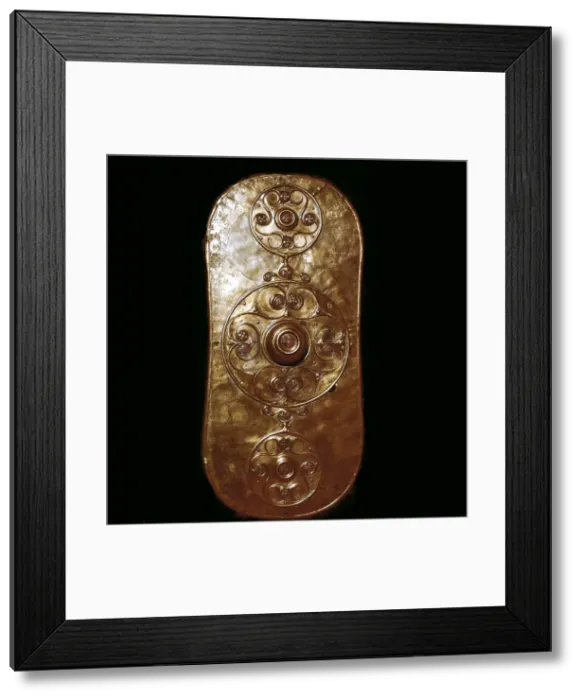 Framed Print : Battersea Shield, Celtic, c2nd - 1st century BC Framed Print : Battersea Shield, Celtic, c2nd - 1st century BC