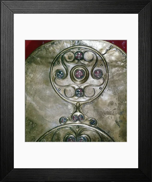 Framed Print : Detail of Celtic decoration, Battersea Shield, Celtic, c2nd - 1st century BC Framed Print : Detail of Celtic decoration, Battersea Shield, Celtic, c2nd - 1st century BC