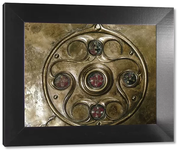 Detail of Celtic decoration, Battersea Shield, Celtic, c2nd - 1st century BC