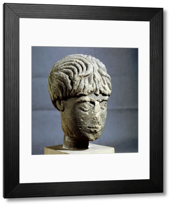 Framed Print : Head of Antenociticus, Benwell, Newcastle, c3rd - 4th century Framed Print : Head of Antenociticus, Benwell, Newcastle, c3rd - 4th century