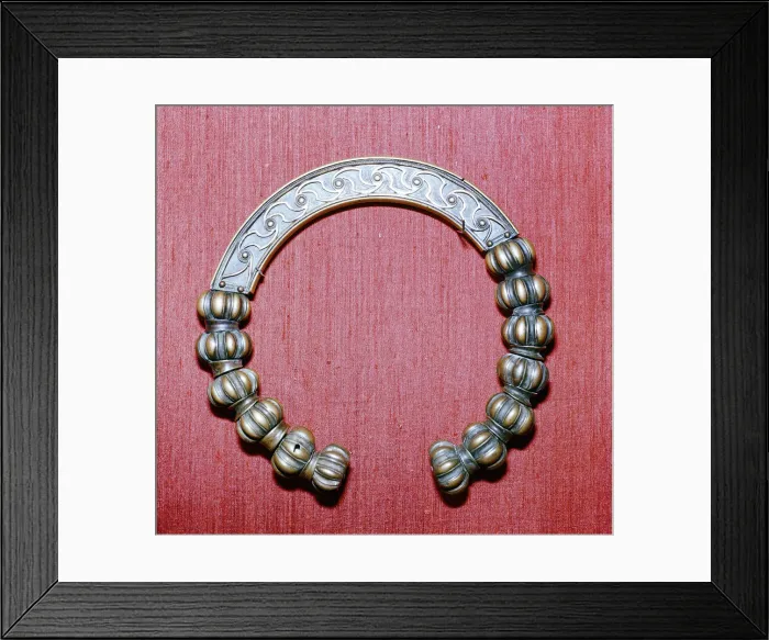 Framed Print : Celtic bronze collar (torc), Dumfriesshire, Scotland, c1st century Framed Print : Celtic bronze collar (torc), Dumfriesshire, Scotland, c1st century