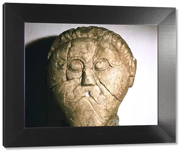 Celtic Head, Mseke Zehrovice, Czechoslovakia, c3rd - 2nd century BC