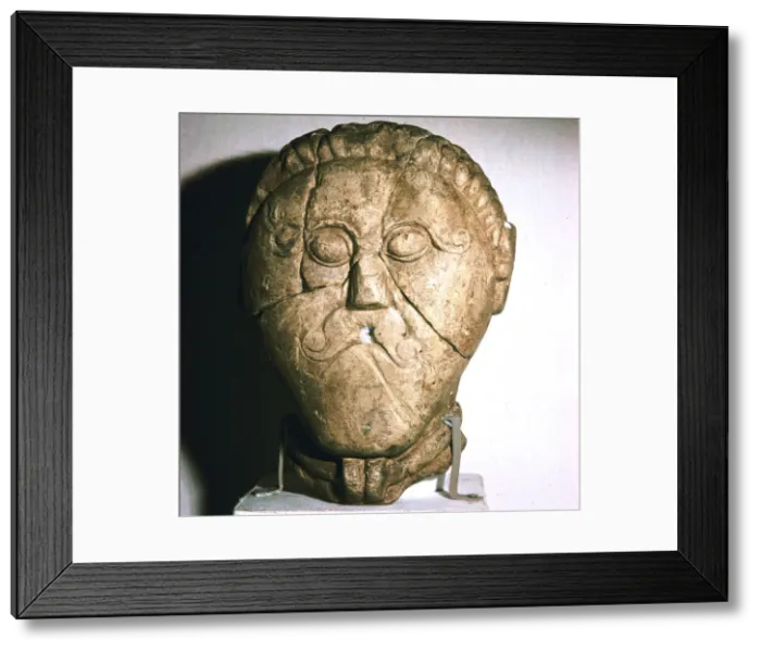 Framed Print : Celtic Head, Mseke Zehrovice, Czechoslovakia, c3rd - 2nd century BC Framed Print : Celtic Head, Mseke Zehrovice, Czechoslovakia, c3rd - 2nd century BC