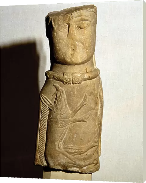 Celtic stone figure with torc and boar relief, Euffigneux, France