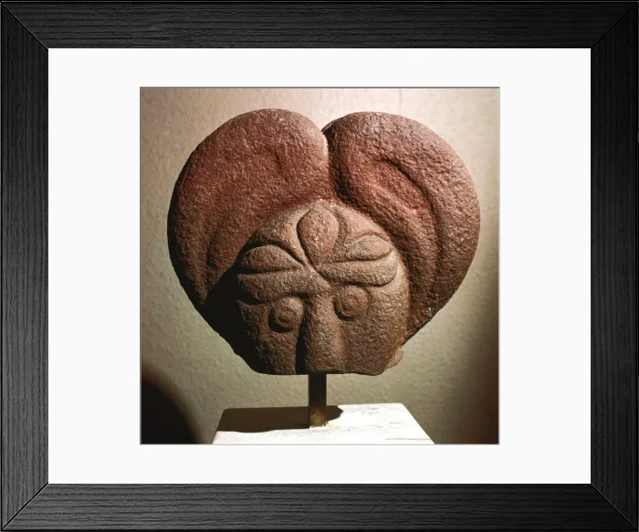 Framed Print : Celtic stone head, Heidelberg, Germany, c5th - 4th century BC Framed Print : Celtic stone head, Heidelberg, Germany, c5th - 4th century BC