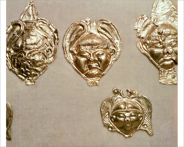 Celtic gold mounts, Birkenfeld, Germany, 5th - 4th century BC