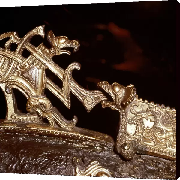 Detail from a neck-yoke for horses, Sollested, Funen, Denmark, 10th century