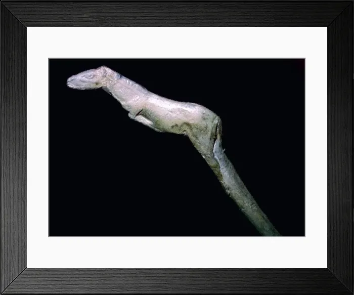 Framed Print : A paleolithic carved bone horse Framed Print : A paleolithic carved bone horse