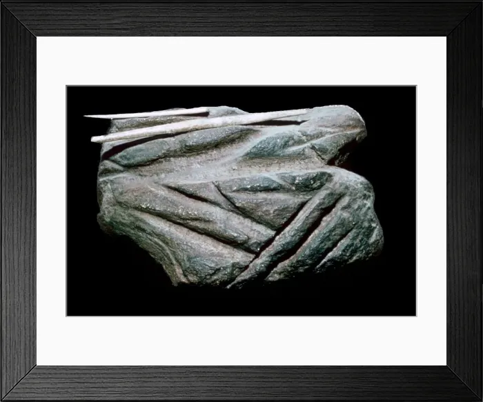 Framed Print : Paleolithic Polishing-Stone Framed Print : Paleolithic Polishing-Stone