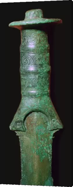 Hilt of an early bronze sword, 13th century BC