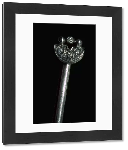 Pictish Silver Handpin from the Norries Law Hoard