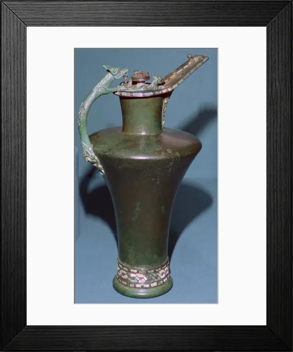 Framed Print : Celtic bronze flagon from France, 5th century BC Framed Print : Celtic bronze flagon from France, 5th century BC