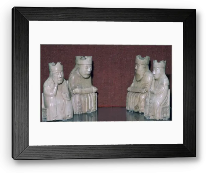 Framed Print : The Lewis Chessmen, (Norwegian?), c1150-c1200 Framed Print : The Lewis Chessmen, (Norwegian?), c1150-c1200