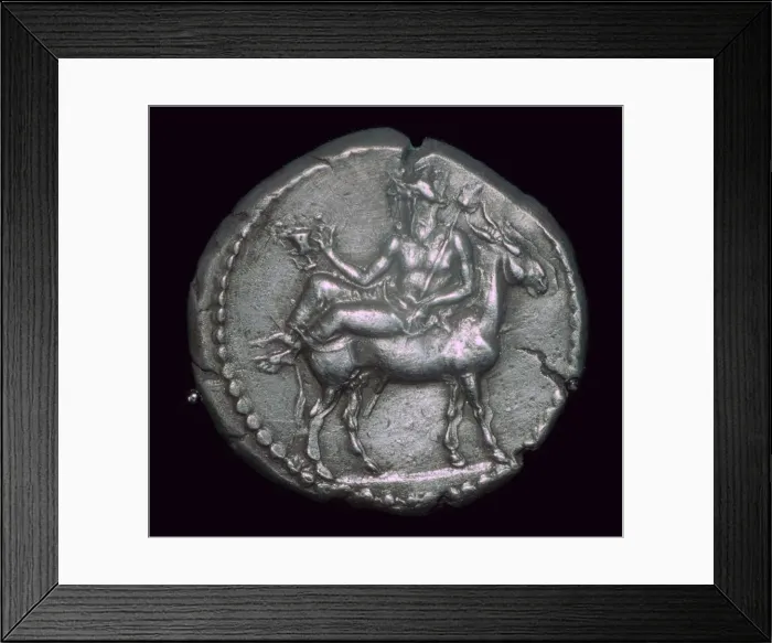 Framed Print : Macedonian coin of the fifth century BC Framed Print : Macedonian coin of the fifth century BC