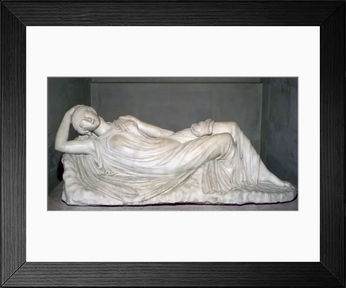 Framed Print : Statue of a sleeping girl Framed Print : Statue of a sleeping girl