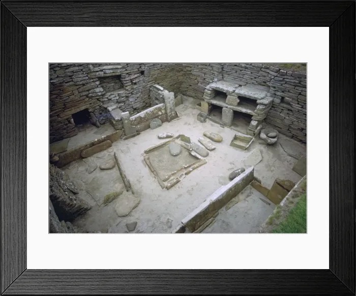 Framed Print : Interior of Neolithic Hut Framed Print : Interior of Neolithic Hut