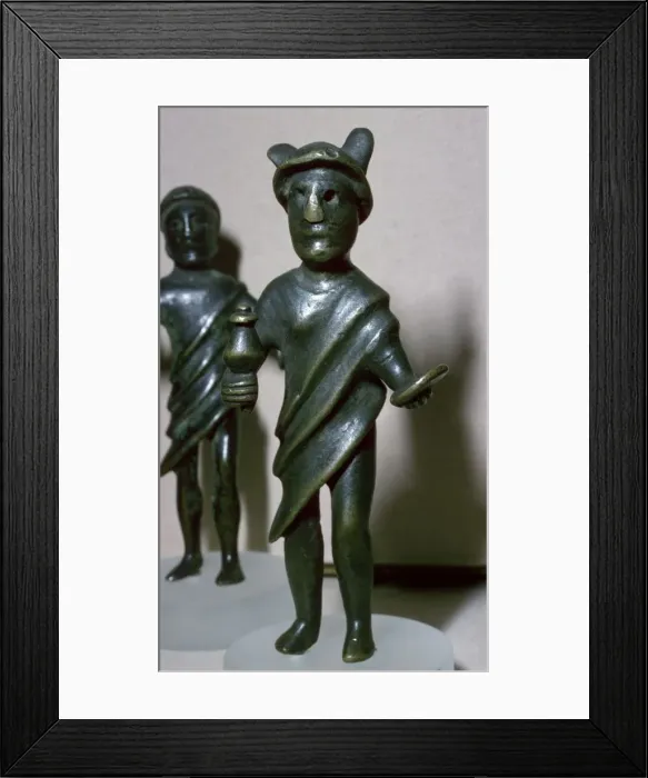Framed Print : Romano-Celtic bronze statuette of a deity, 3rd century Framed Print : Romano-Celtic bronze statuette of a deity, 3rd century