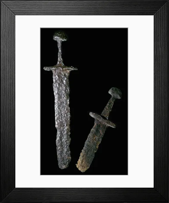 Framed Print : Two Viking period swords Framed Print : Two Viking period swords