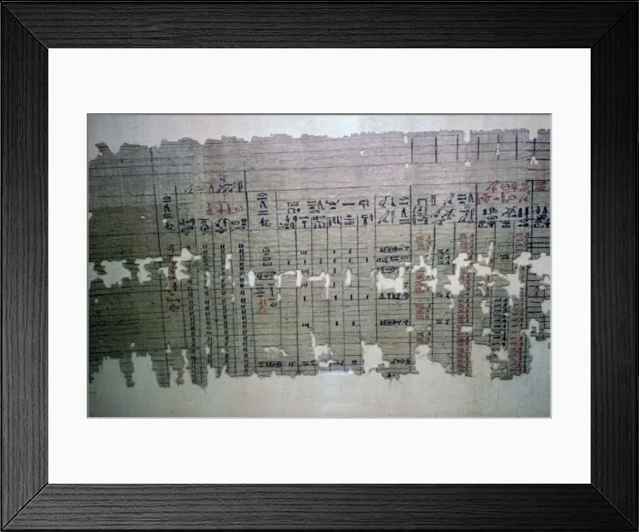 Framed Print : Egyptian monthly accounts from the archive of a temple