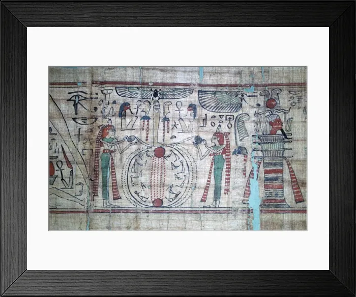 Framed Print : Part of the Egyptian book of the dead, showing labour in the Elysian fields Framed Print : Part of the Egyptian book of the dead, showing labour in the Elysian fields