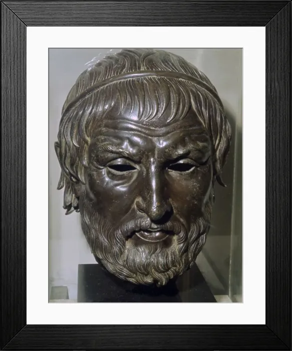 Framed Print : The Arundel Head - bronze head possibly of the Greek tragedian Sophocles Framed Print : The Arundel Head - bronze head possibly of the Greek tragedian Sophocles
