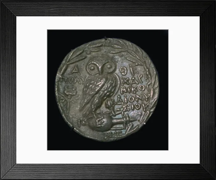 Framed Print : Athenian owl tetradrachm Framed Print : Athenian owl tetradrachm