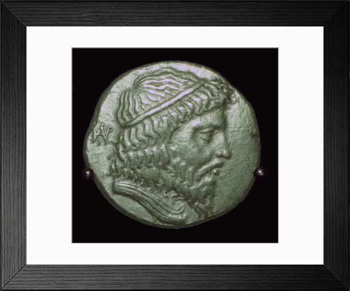 Framed Print : Gold Stater of King Andragoras of Parthia Framed Print : Gold Stater of King Andragoras of Parthia