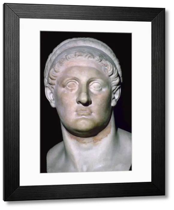 Framed Print : Head of Ptolemy I Soter, 4th century BC Framed Print : Head of Ptolemy I Soter, 4th century BC