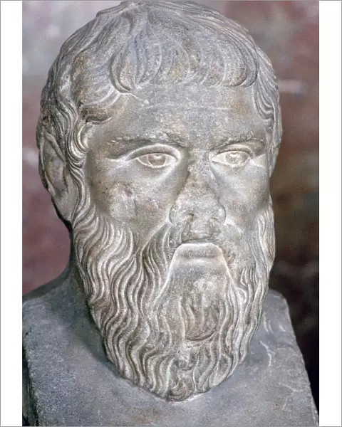 Bust of the Greek philosopher Plato, 4th century BC