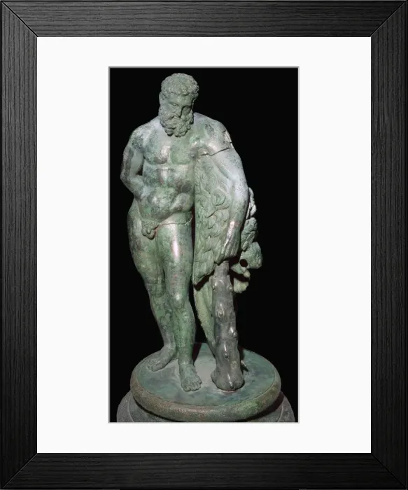Framed Print : Italian bronze of Heracles, 3rd century BC Framed Print : Italian bronze of Heracles, 3rd century BC