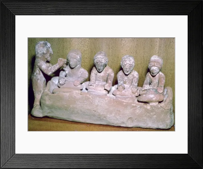 Framed Print : Greek terracotta of bakers Framed Print : Greek terracotta of bakers