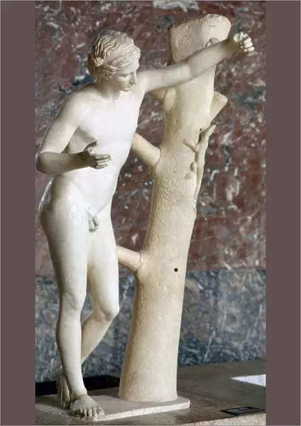 Sculpure of Apollo Sauroctone (Apollo the lizard-slayer). Artist: Praxiteles