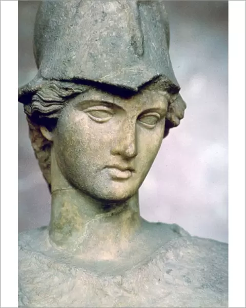 Statue of Athena a la Ciste (Athena with a helmet). Artist: Cephisodotus