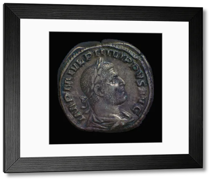 Framed Print : Bronze coin of Phillip the Arab Framed Print : Bronze coin of Phillip the Arab