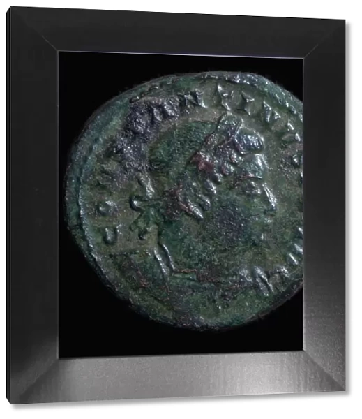Bronze coin of Constantine I, 4th century